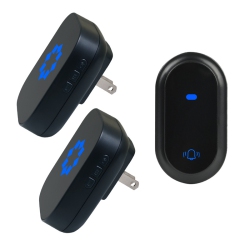 GREEN SCENIC Self-Generated Wireless Doorbell Household Long Distance Music Doorbell Wireless Doorbell - In Black