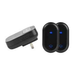 GREEN SCENIC Wireless Doorbell Waterproof Smart Doorbell Ip68 Smart Doorbell 38 Songs 4 Levels Volume Control – In Black