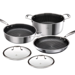 HELL'S KITCHEN Hybrid 5 Piece Cookware Set Ceramic