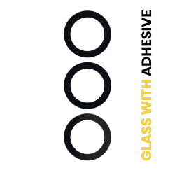 ESOURCE PARTS Replacement Back Camera Lens (Glass Only) With Adhesive Compatible for Samsung Galaxy S24 Fe 5G (3 Piece Set)