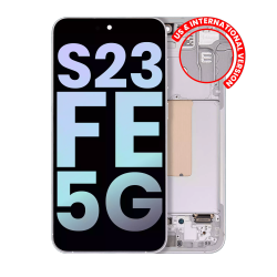 ESOURCE PARTS Replacement Oled Assembly W/frame for Galaxy S23 Fe 5G(Us & International Version)(Mint/cream/purple/indigo/tangerine)