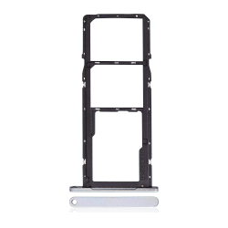 ESOURCE PARTS Replacement Dual Sim Card Tray Compatible for Samsung Galaxy A06 (A065 / 2024) (Premium) (White)