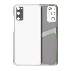 ESOURCE PARTS Replacement Back Cover Glass With Camera Lens Compatible for Samsung Galaxy S20 (Service Pack) (Cloud White)