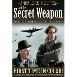 Sherlock Holmes and the Secret Weapon (Colorized / and White) - DVD in Black