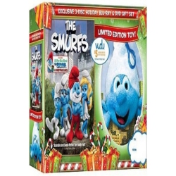The Smurfs 3-Disc DVD Plush Gift Set