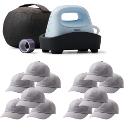 CRICUT Hat Press - Smart Heat Press Machine | Bundle With 12 Hats