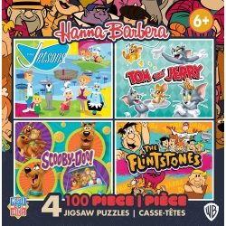 MASTERPIECES Hanna-Barbera - 4-Pack 100 PC Puzzle