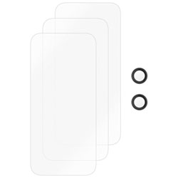Insignia Glass Screen Protector with Camera Lens Protectors for iPhone Air - 3 Pack - Only at Best Buy