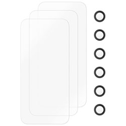 Insignia Glass Screen Protector with Camera Lens Protectors for iPhone 17 Pro Max - 3 Pack - Only at Best Buy