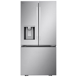 LG 33" 24.5 Cu. Ft. French Door Refrigerator with Water & Ice Dispenser (LF25H6330S) - Stainless Steel