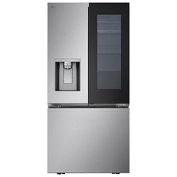 LG 33" 24.5 Cu. Ft. French Door Refrigerator with Water & Ice Dispenser (LF25S6560S) - Stainless Steel