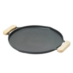 GLASSLOCK Cast Aluminum Griddle Pan, 38 Cm (15 In.)