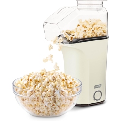 DASH Hot Air Popcorn Popper Maker With Measuring Cup And Butter Melting Tray, 16 Cups - In White