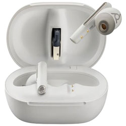 HP Poly Voyager Free 60+ In-Ear Noise Cancelling True Wireless Earbuds - White Sand