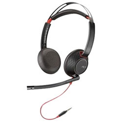 Casque D'écoute À Suppression Du Bruit Poly Blackwire 5200 De Hp - Noir
