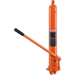 VEVOR Hydraulic Long Ram Jack, 3 Ton Engine Hoist Cylinder \w Single Piston Pump And Clevis Base, Hydraulic Ram Cylinder for Engine Lift Hoists