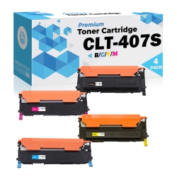 ULTRA TONER ® Compatible Samsung 407 Toner Cartridge Clp-320 Clp-320N Clp-321N Clp-325 Clp-325W Clp-326 Clx-3180 Clx-3185 Clx-3185Fn Clx-3185Fw