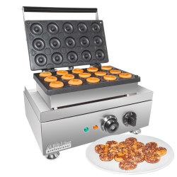 ALDKITCHEN Ap-537 Donut Machine | Electric Mini Donut Maker | 15 PCs | Nonstick | 110V