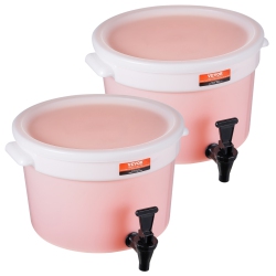 VEVOR 3 Gallon Beverage Dispenser, Drink Dispensers for Parties, Plastic Juice Dispenser \w Spigot And Lid, Iced Tea Lemonade Juice Water Dispenser