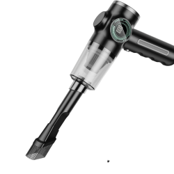 GREEN SCENIC Vacuum Cleaner Wireless Portable Dust Collector Car Household Large Suction Handheld Mini Power Display - In Black