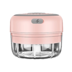 GREEN SCENIC 30W Mini Food Chopper - Electric Garlic Ginger Nut Crusher With Stainless Steel Blades, Easy to Clean, USB Rechargeable (Pink, 100Ml)