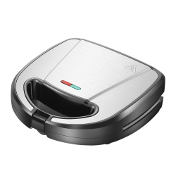 GREEN SCENIC 6-In-1 Breakfast Machine \w Removable Tray - 750W Double-Sided Heating for Waffles, Sandwiches And Donuts - Compact And Portable