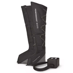 SHARPER IMAGE Leg Air Compression Massager | 25"-31" Full Leg Wraps (Small And Medium) | 4 Massage Modes | Adjustable Intensity | Handheld