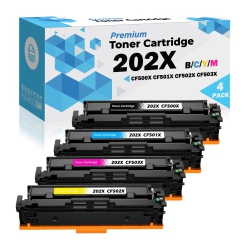 ULTMAX Ultra Toner® Compatible HP 202X Cf500X 202A Cf500A Toner Cartridge Cf501X Cf502X Cf503X High Yield for HP Color Laserjet Pro M253 M254Nw