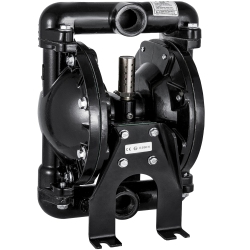 VEVOR Air-Operated Double Diaphragm Pump 1 Inch Inlet Outlet Aluminum 35 Gpm Max 120Psi for Industrial Use, Qby4-25Lf46-1Inch-35