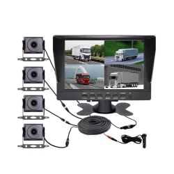 MYACUC 10.1-Inch Car Driving Recorder, 360 Four-Way Monitoring Panoramic View Suitable for Trucks, Agricultural Vehicles