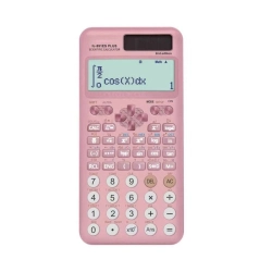 GREEN SCENIC Function Calculator 417 Functions 2 Lines 10+2 Digits Written Display Solar Powered Scientific Calculator-Pink