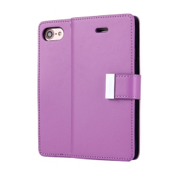 GOOSPERY Topsave Rich Diary [Id/card & Cash Slots] Premium Pu Leather Wallet Case [Magnetic Closure] Folio Wallet Flip for Iphone 16E(6.1") In Purple