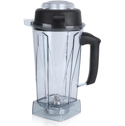 HERCHR 64OZ Transparent Blender Container – Food Processor Combo Cup With Lid And Blade Accessories Kit – Replacement for Vitamix