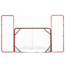 VEVOR 72" Hockey Goal \w Backstop And Targets, Street Steel Hockey Net, Pro Hockey Training Goal Set, Portable Indoor Outdoor Hockey Goal \w Net