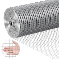 VEVOR 1/2 Inch Hardware Cloth, 36In X 100 Ft 19 Gauge, Hot Dipped Galvanized Wire Mesh Roll, Chicken Wire Fencing, Wire Mesh for Rabbit Cages