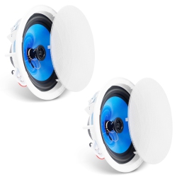 VEVOR 2 PCs 8 Inch In Ceiling Speakers, 50-Watts, Flush Mount Ceiling & In-Wall Speakers System \w 8Ωimpedance 89Db Sensitivity, for Kitchen Living