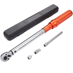 VEVOR 3/8-Inch Torque Wrench, Dual-Direction Adjustable Drive Click Torque Wrench 10-80Ft.lb/14-110N.m, Mechanical Dual Range Scales Torque Wrench