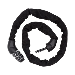 MYACUC Code Bike Chain Lock, Folding Bike Lock, High Security Steel 5-Digit Combination Lock for Bicycle, M