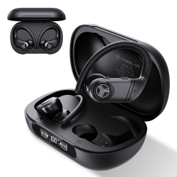 TREBLAB X4 Wireless Earbuds \w Earhooks – 253H Battery, Enc Mic, Bluetooth 5.4, USB-C Charging Case, Ipx5 Waterproof, Noise Isolating, For