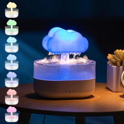 MYACUC 7 Colors Mushroom Rain Cloud Humidifier Water Drip, 2 In 1 Rain Cloud Diffuser Rain Drop Humidifier Aromatherapy