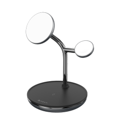 ADAM ELEMENTS Magnetic Wireless Omnia M3+ 3-In- 1 Power Charging Station for Iphone, Apple Watch And Airpods