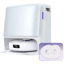 Narwal Freo Z10 Wi-Fi Connected Robot Vacuum & Mop Bundle with Mop Bonus Pack - White