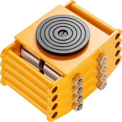 VEVOR 4PCs Machinery Skate Dolly, 26455Lbs/12T Industrial Machinery Mover, Carbon Steel Machinery Skate & 4 Carbon Steel Wheels And 360° Rotation