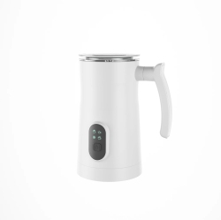 GREEN SCENIC 4 In 1 Electric Milk Frother Large Capacity Electric Milk Frother Stainless Steel One-Button Operation Quiet Operation Hot And Cold