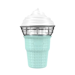 GREEN SCENIC Mini Machine Ice Cream Machine, Diy Soft Ice Cream, 400Ml Unique Appearance Home Ice Cream Machine, Simulated Manual Stirring, Easy To