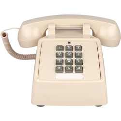 GREEN SCENIC Antique Telephone Mechanical Bell Old Retro Office Hotel Fixed Landline Home Telephone - (No Light) In Beige