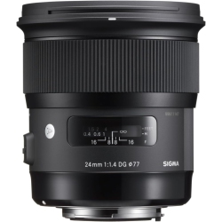SIGMA 24MM F/1.4 Dg Hsm A Wide-Angle-Prime Lens for Nikon F-Mount Cameras