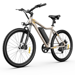 5TH WHEEL Bb17 Electric Bike, 700W Peak Motor, 37Km/h Max Speed, Color Lcd Display, 7-Speed Gear, Front Suspension, Commuting & Mountain Ebike (Gray)