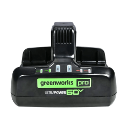 GREENWORKS 60V Pro X-Range 10A Dual Port Charger (Battery Not Included)