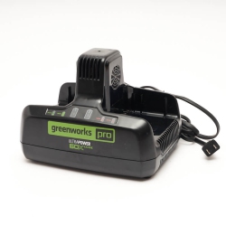 GREENWORKS Gw 60V 10 Amp Ultrapower Dual-Port Rapid Battery Charger (Battery Not Included)